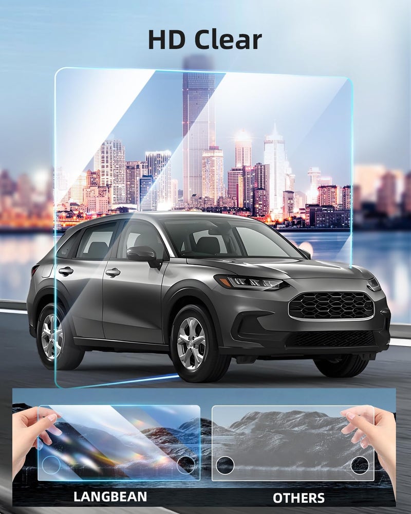 LANGBEAN Screen Protector for 2025 2024 2023 Honda HRV LX/Sport 7 inch Infotainment Touch Screen, HD, High Sensitivity, 9H Tempered Glass Car Screen Protector, Honda HRV Accessories - Image 4